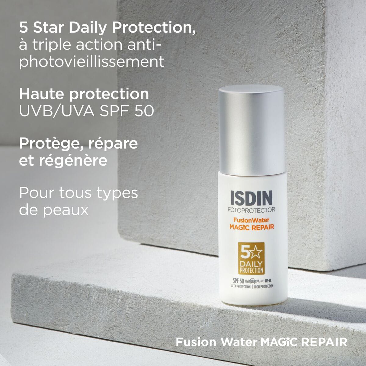 ISDIN PHOTOAGING FUSION WATER MAGIC REPAIR TRIPLE ACTION SPF50+ 50ML