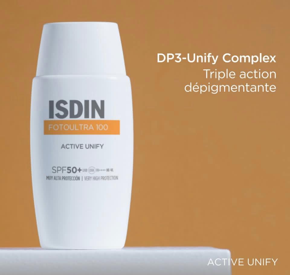 ISDIN PHOTOPROTECTION ECRAN SOLAIRE ACTIVE UNIFY FUSION FLUIDE SPF50 50 ML
