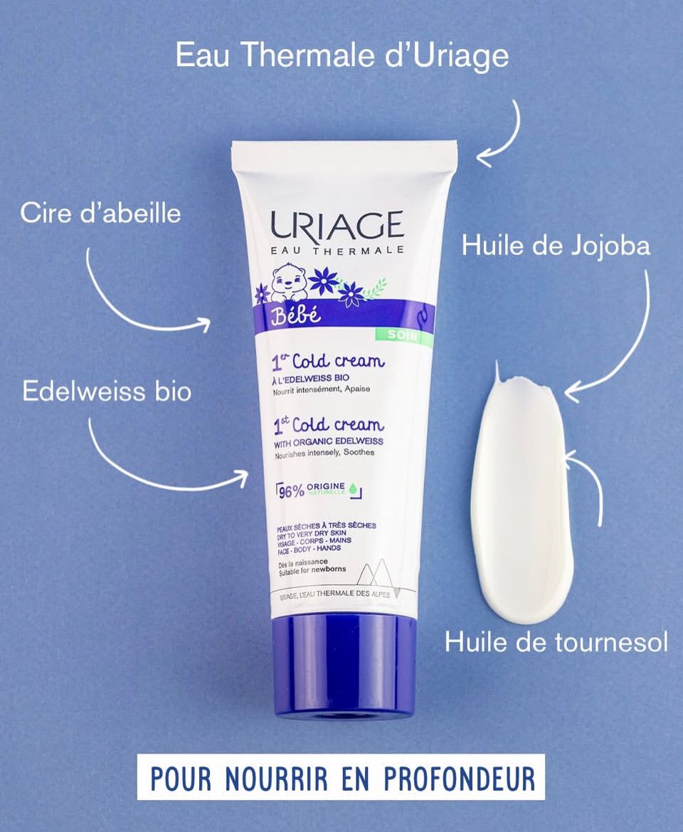 URIAGE BEBE 1ER COLD CREAM VISAGE ET CORPS 75ML