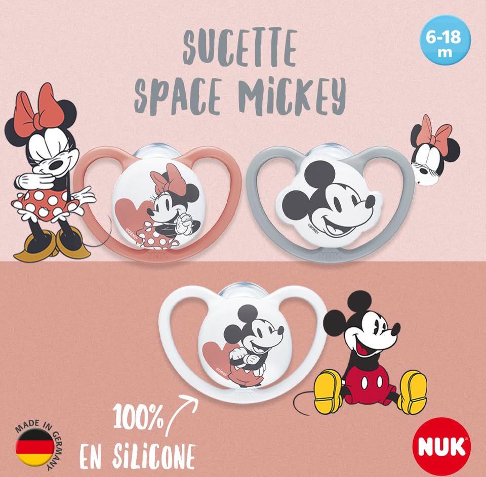 NUK SUCETTE SPACE AVEC BOITE 6-18M MICKEY