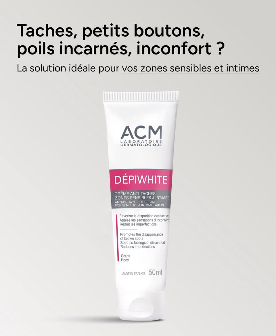 ACM DEPIWHITE CREME ANTI TACHES ZONES SENSIBLES ET INTIMES 50ML