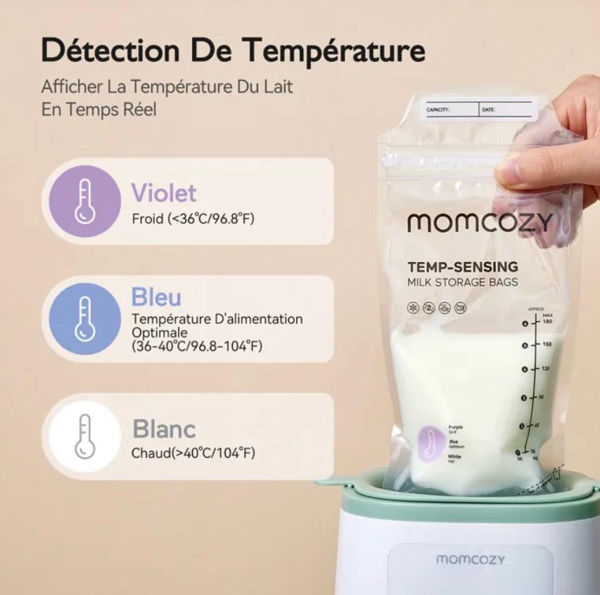 Momcozy Lot de 50 Sacs de Conservation du Lait Maternel