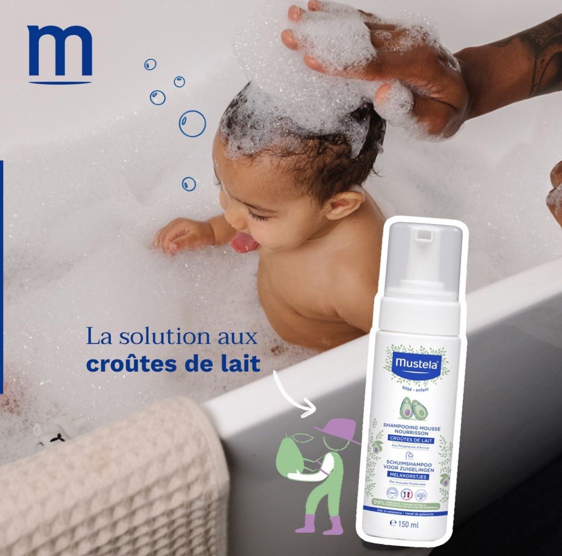 MUSTELA SHAMPOOING MOUSSE NOURRISSON 150ML