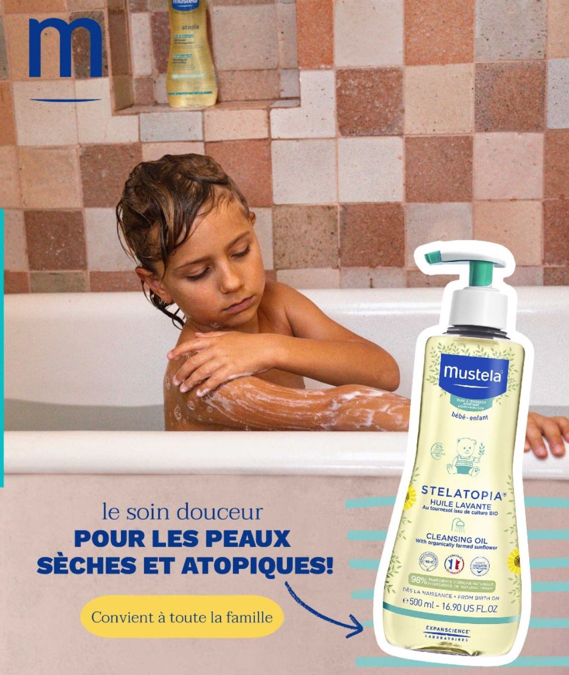 MUSTELA STELATOPIA HUILE LAVANTE 500ML