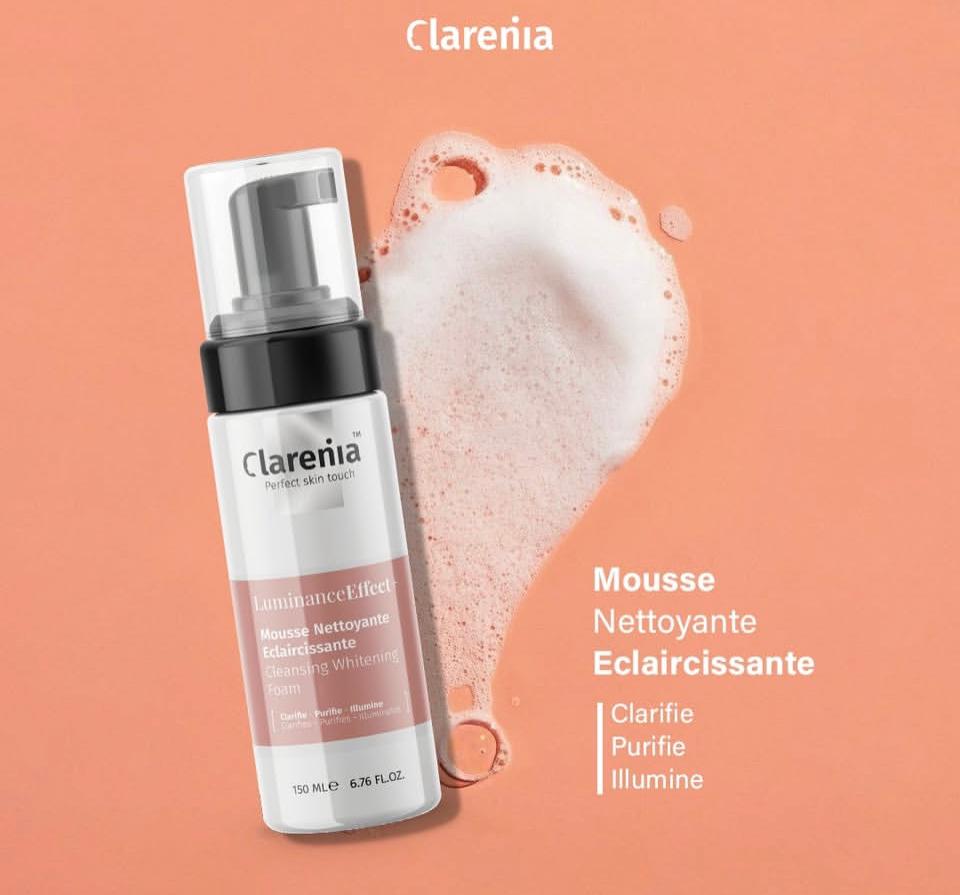 CLARENIA LUMINANCE EFFECT MOUSSE NETTOYANTE ECLAIRCISSANTE 150ML