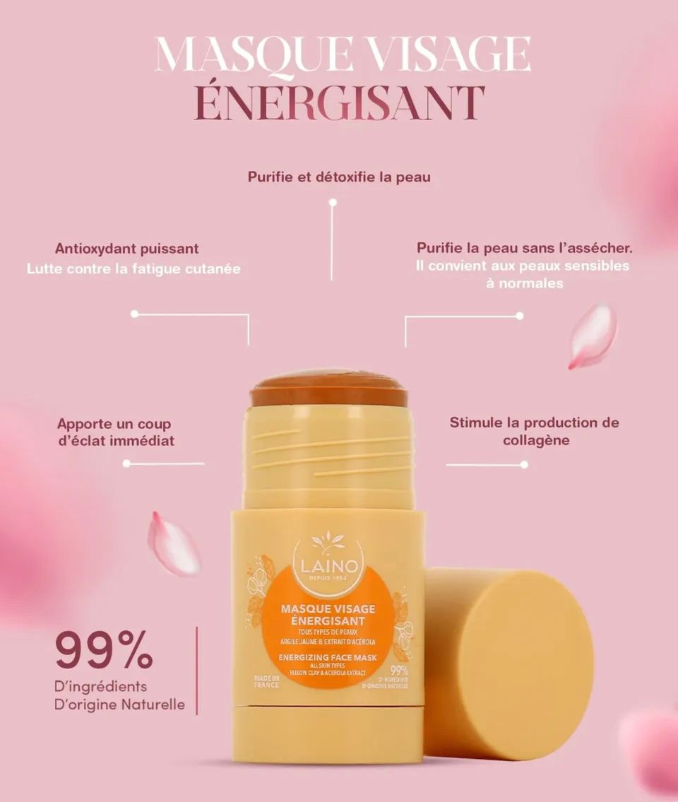 LAINO MASQUE VISAGE ENERGISANT STICK 65GR