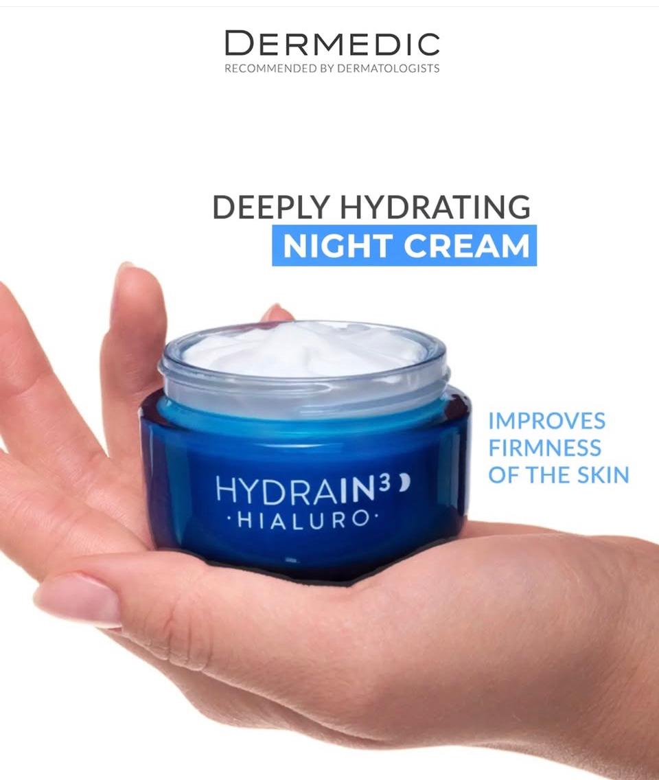 DERMEDIC HYDRAIN 3 CREME DE NUIT HYDRATANTE 55ML