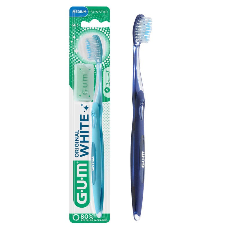 GUM BROSSE A DENTS ORIGINAL WHITE MEDIUM COMPACTE 563