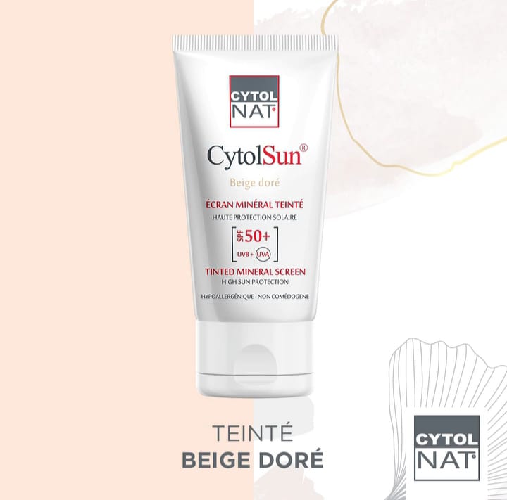 CYTOLNAT CYTOLSUN ECRAN SPF50+ TEINTE BEIGE DORE