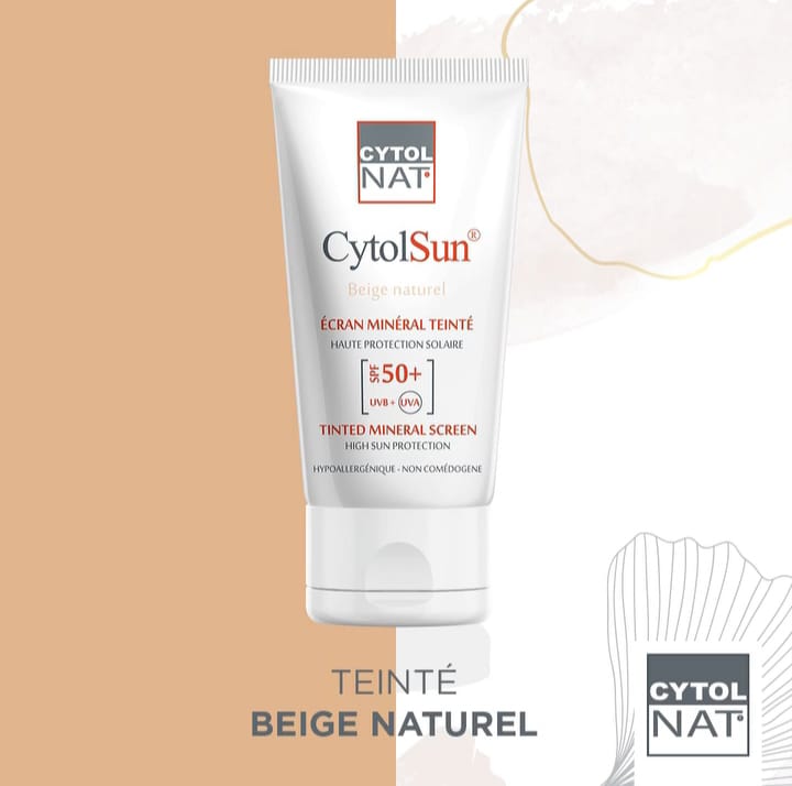 CYTOLNAT CYTOLSUN ECRAN SPF50+ TEINTE BEIGE NATUREL 50ML
