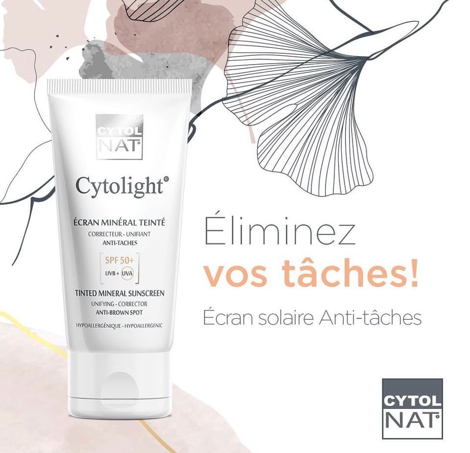 CYTOLNAT CYTOLIGHT ECRAN MINERAL TEINTEE ANTI TACHES SPF50+ 50ML