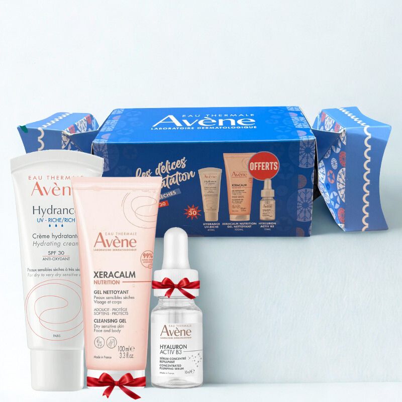 AVENE COFFRET DELICE HYDRATION HYDRANCE RICHE 50ML+GEL XERACALM 100ML(OFFERT)+SERUM HYALURON ACTIV B3 10ML(OFFERT)