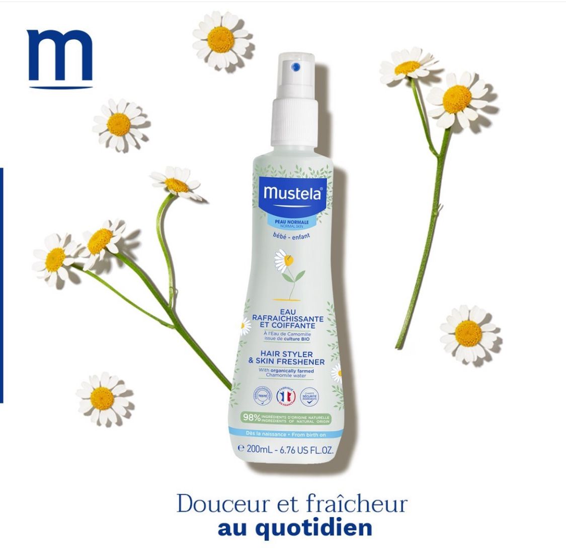 MUSTELA EAU RAFRAICHISSANTE ET COIFFANTE 200ML