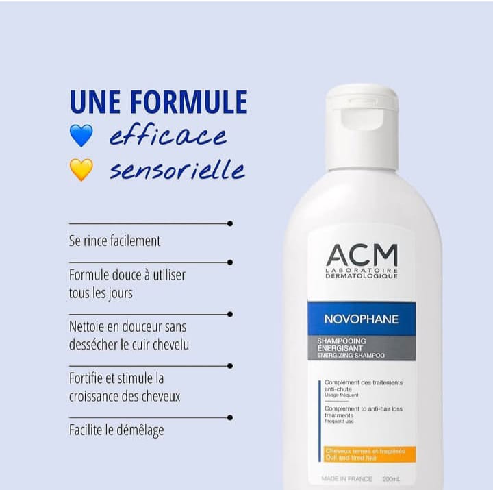 ACM NOVOPHANE SHAMPOOING ENERGISANT 200ML