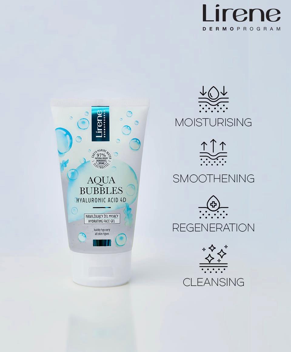 LIRENE AQUA BUBBLES GEL NETTOYANT 150ML