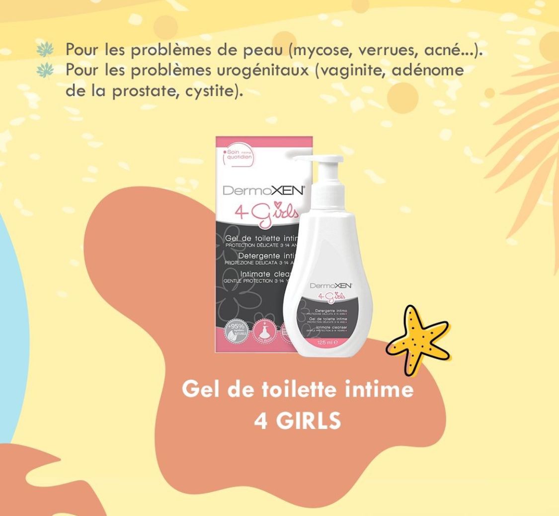 Dermoxen gel de toilette intime 4 girls 100ml