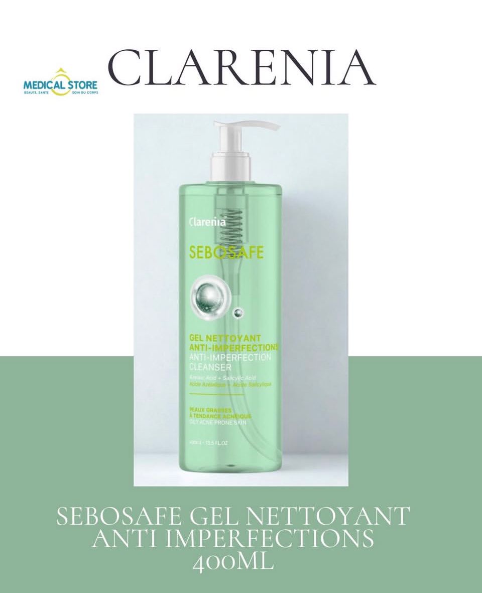 CLARENIA SEBOSAFE EAU MICELLAIRE 400ML
