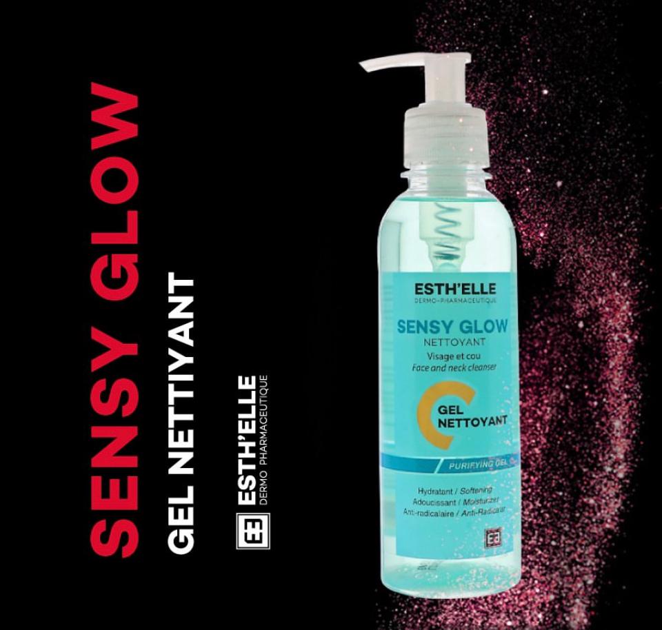 ESTHELLE SENSY GLOW GEL NETTOYANT VISAGE ET COU 250ML