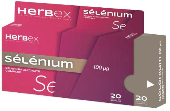 HERBEX SELENIUM 100 UG 20 GELULES HERBEX