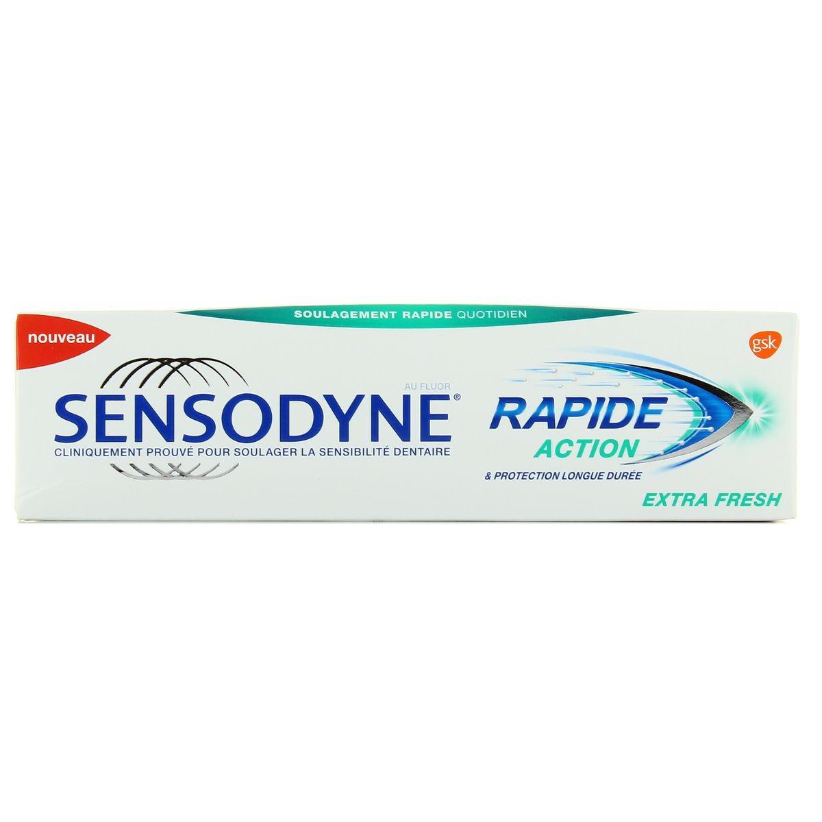  SENSODYNE DENTIFRICE RAPIDE ACTION EXTRA FRESH 75ML