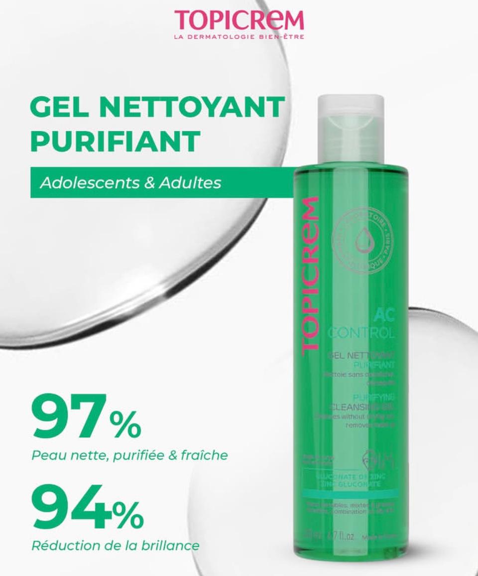 Topicrem AC Gel Nettoyant Purifiant 200ml