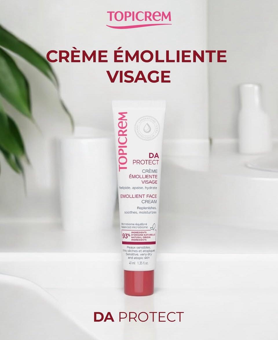 Topicrem DA Protect Crème Émolliente Visage 40ml
