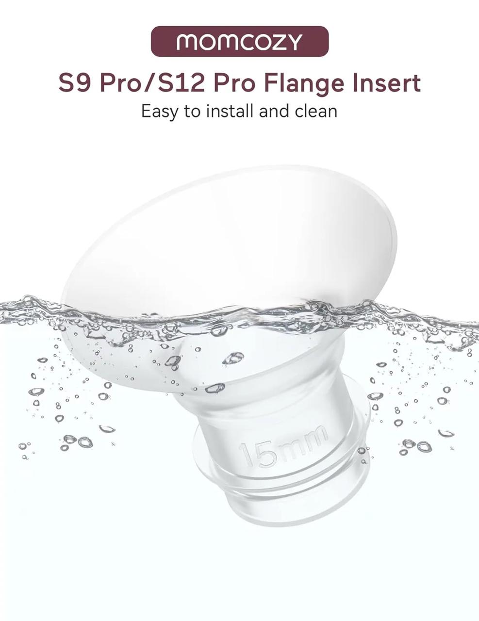 Momcozy – Inserts Silicone pour Tire-Lait S12 Pro / S9 Pro – Tailles 15, 17, 19, 21 mm